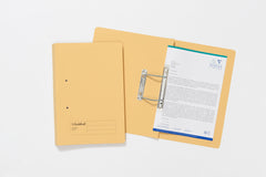 Guildhall Spring Transfer File Manilla 355x245mm 315gsm Yellow (Pack 50) - 348-YLWZ