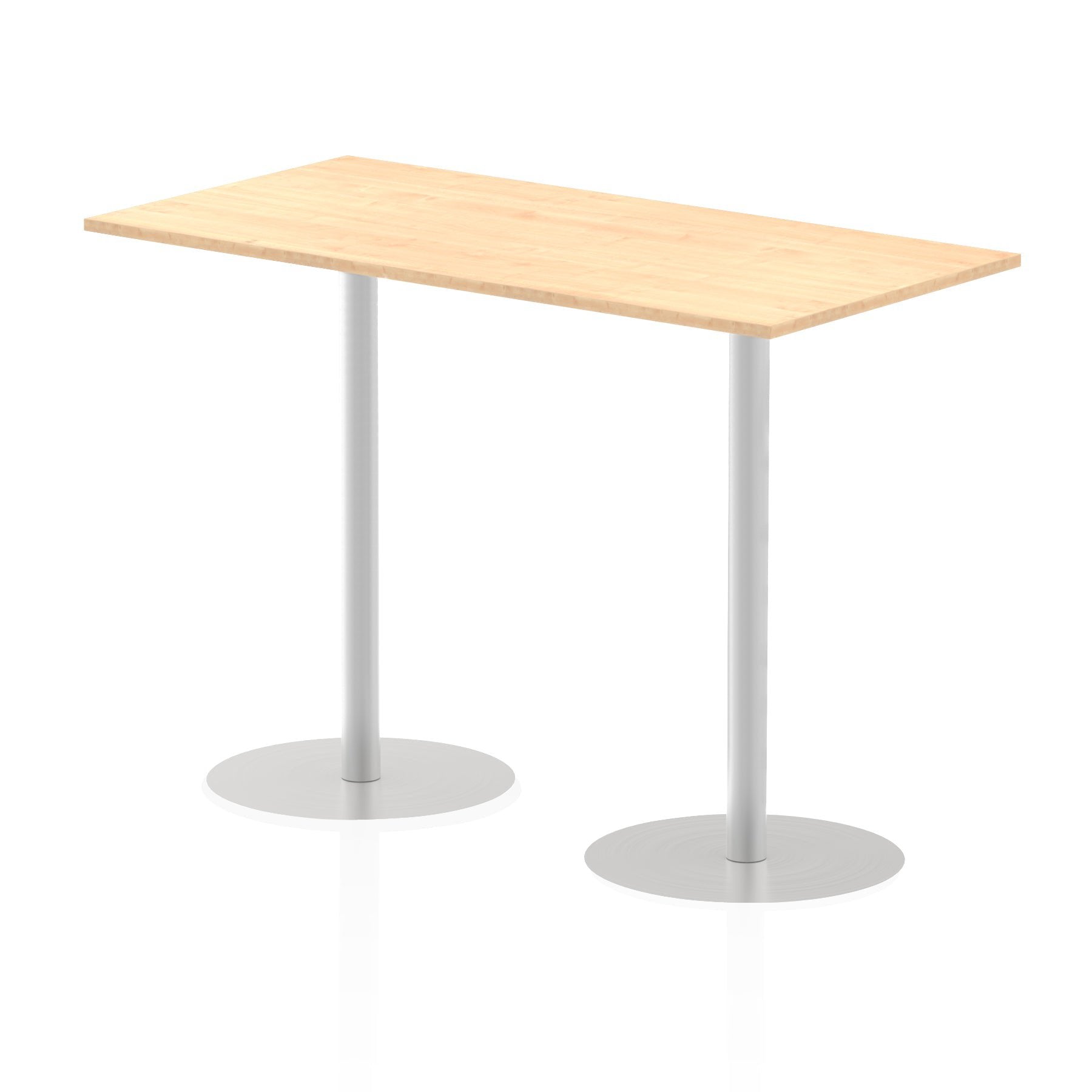 Dynamic Italia 1600 x 800mm Poseur Rectangular Table Maple Top 1145mm High Leg ITL0295 DD