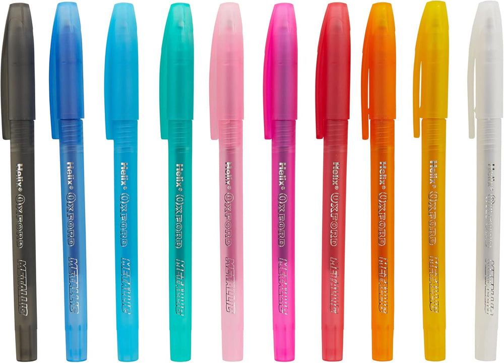 PENS METALLIC COLOURS 10 PACK