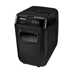 Fellowes AutoMax 200C Cross Cut Shredder 32 Litre 200 Sheet Automatic/10 Sheet Manual Black 4652901