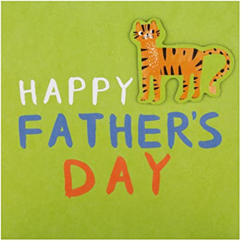 Hallmark Father's Day Card - Cute Illustrated Tiger Design