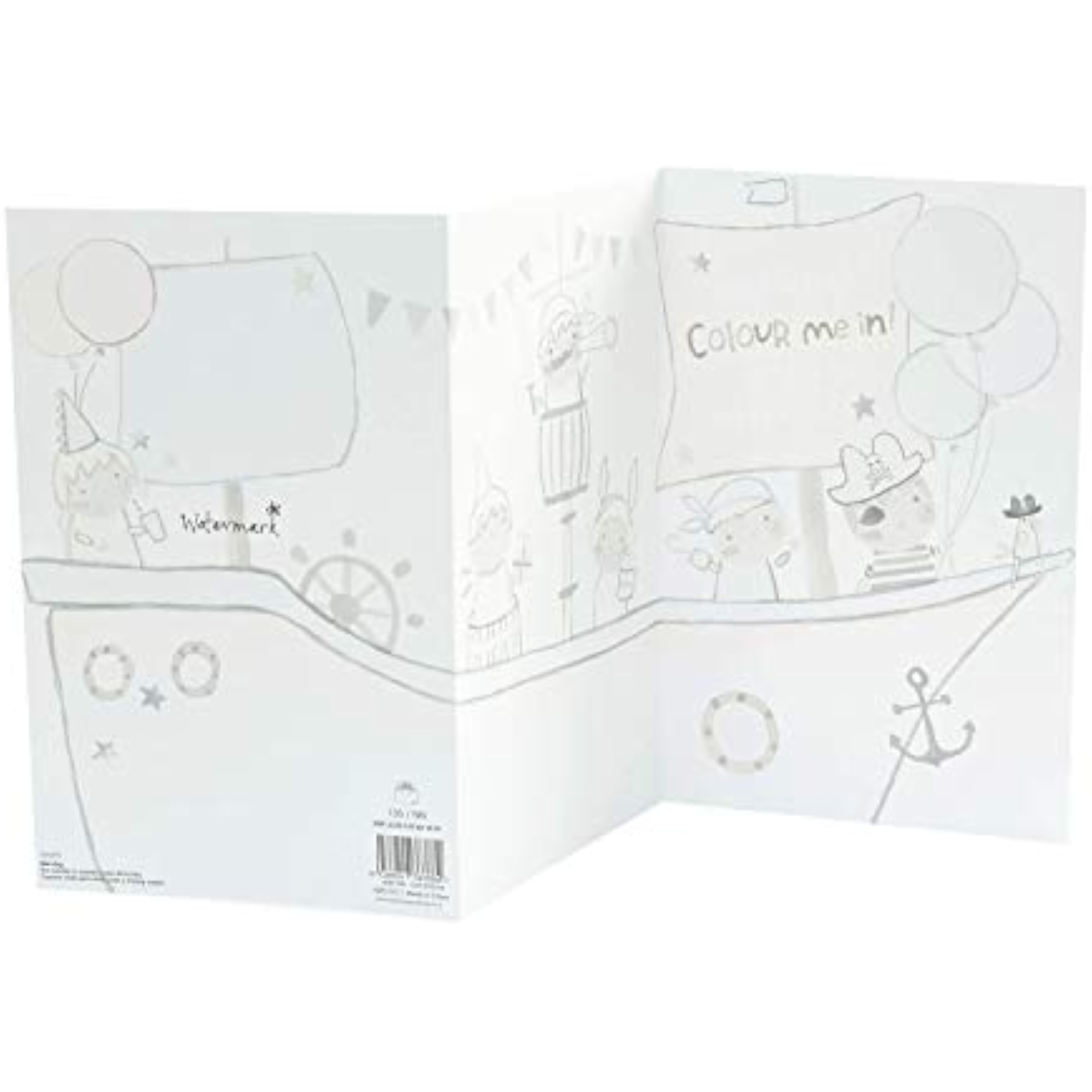 Cute Pirate Design Grandson 2nd Birthday Card