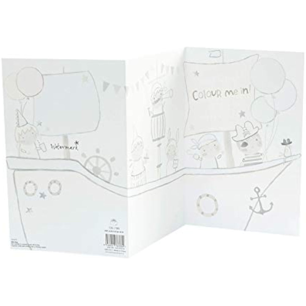 Cute Pirate Design Grandson 2nd Birthday Card