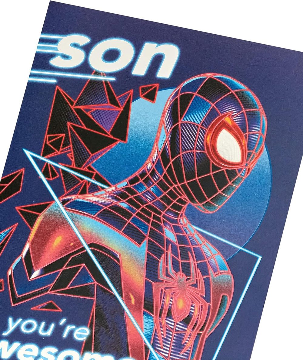 Marvel Spiderman Son Birthday Card