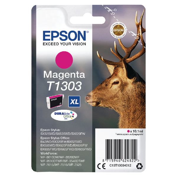 Epson T1304 Stag Yellow High Yield Ink Cartridge 10ml - C13T13044012