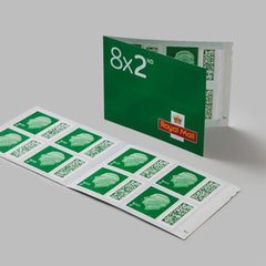 Royal Mail 2nd Class Stamp Book – Pack of 8 Self-Adhesive Stamps for UK Standard Mail