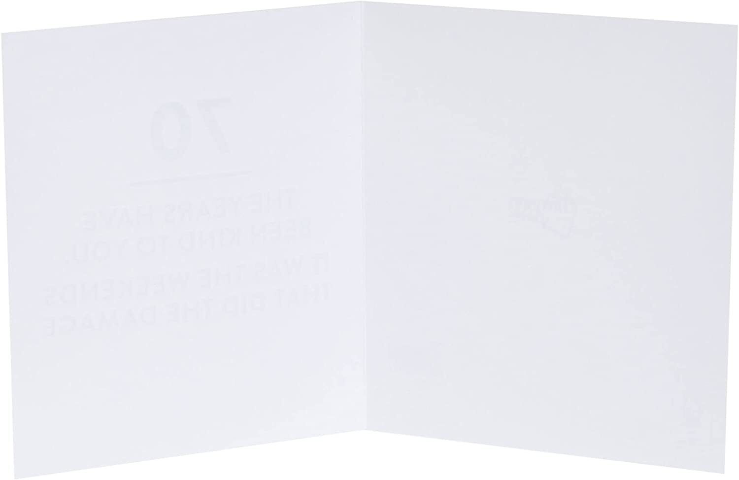 Funny 70th Birthday Card