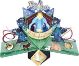 Nativity Scene Pop Up Christmas Greeting Card Second Nature 3D Cards Pop Ups XPOP070