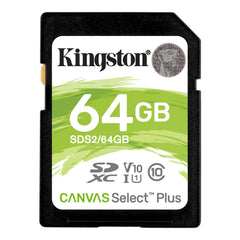 Kingston Technology Canvas Select Plus 64GB Class 10 SDXC Memory Card