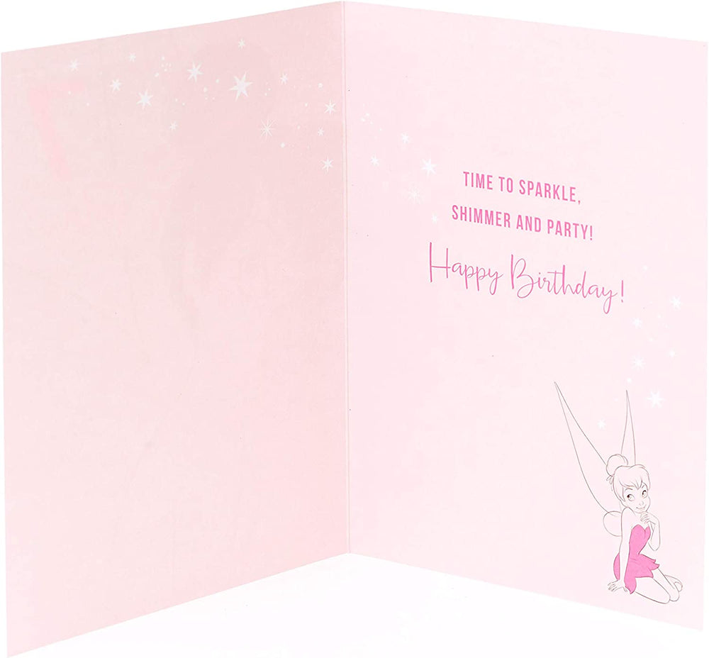7th Tinker Bell Disney Card for 7 Year Old Girl