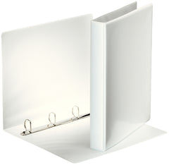 Esselte Presentation Binder Polypropylene A4 4-D Ring 25mm White (Pack 10) - 49702 DD