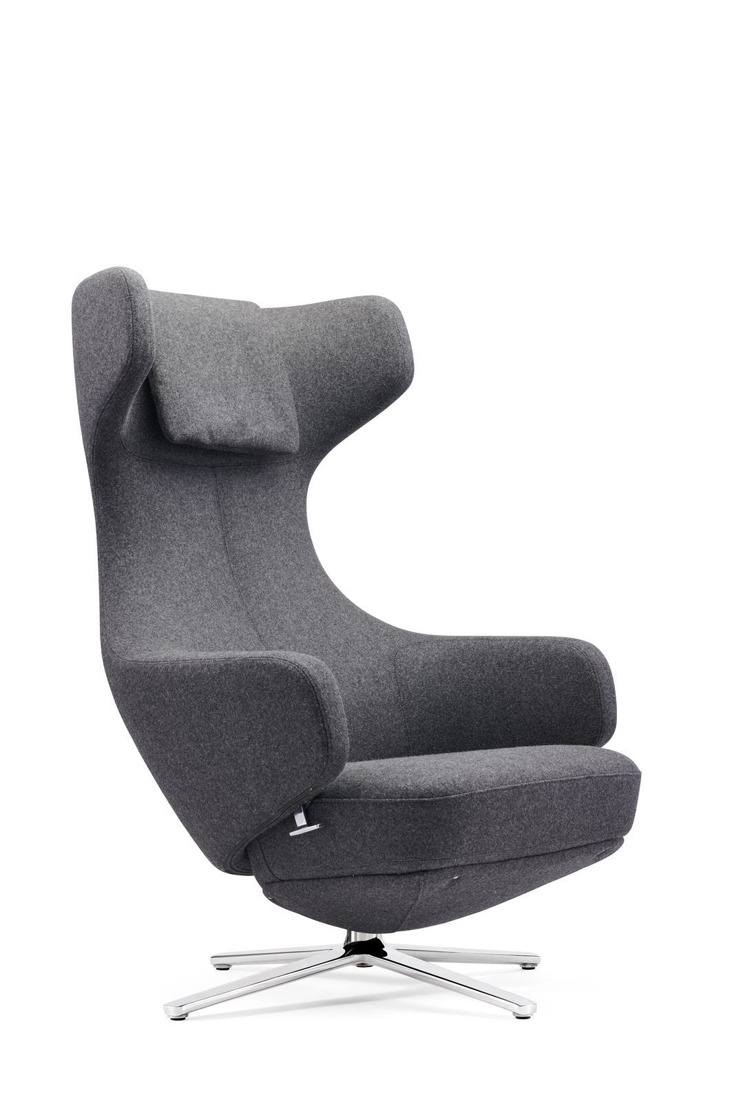 Sofia Executive Visitor Armchair Sleek and Futuristic Design Opulent Charcoal Cashmere Finish - BR000305 DD