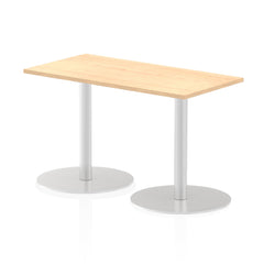 Dynamic Italia 1200 x 600mm Poseur Rectangular Table Maple Top 725mm High Leg ITL0235 DD