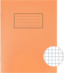 Silvine Exercise Book 5mm Squares 80 Pages 229x178mm Orange Ref EX105