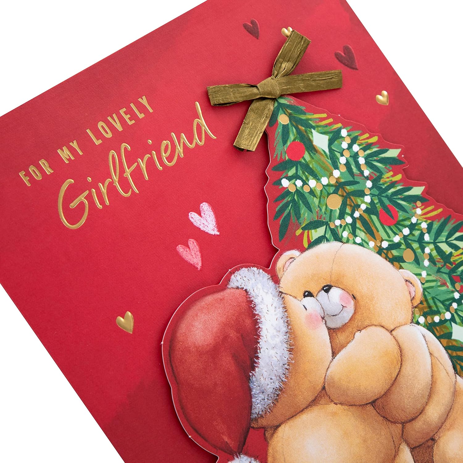 Girlfriend Open Christmas Card – Heartfelt Festive Greeting