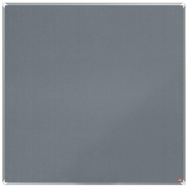 Nobo Premium Plus Grey Felt Noticeboard Aluminium Frame 1200x1200mm 1915197