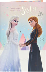 Disney Frozen For the Loveliest Sister Birthday Card