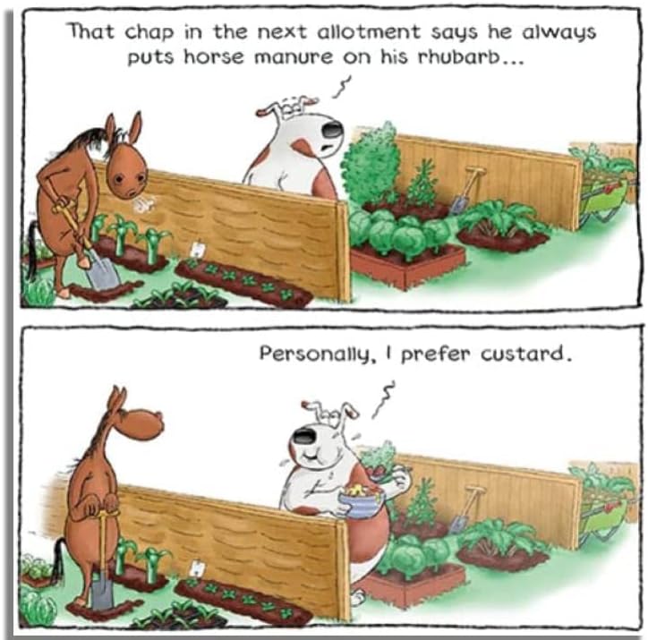 The Funny Farm Range - For Him/For Her - 'Manure on His Rhubarb, I Prefer Custard'