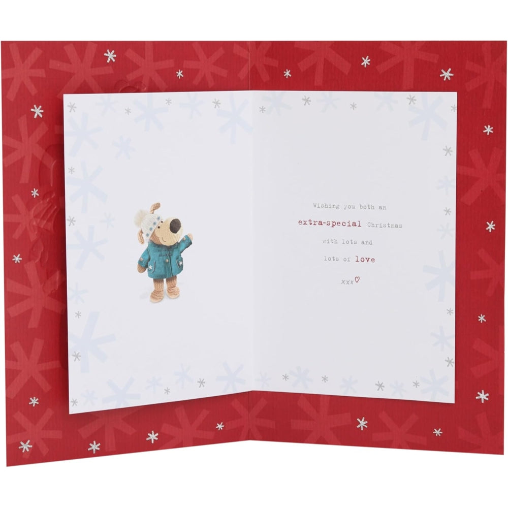 Boofles Standing By Lettering Both Of You Christmas Card