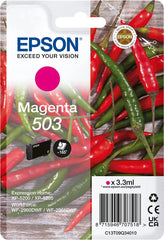 Epson Chillies 503 Magenta Standard Capacity Ink Cartridge 3.3ml - C13T09Q34010