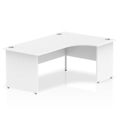 Impulse 1800mm Right Crescent Desk White Top Panel End Leg I000412 DD