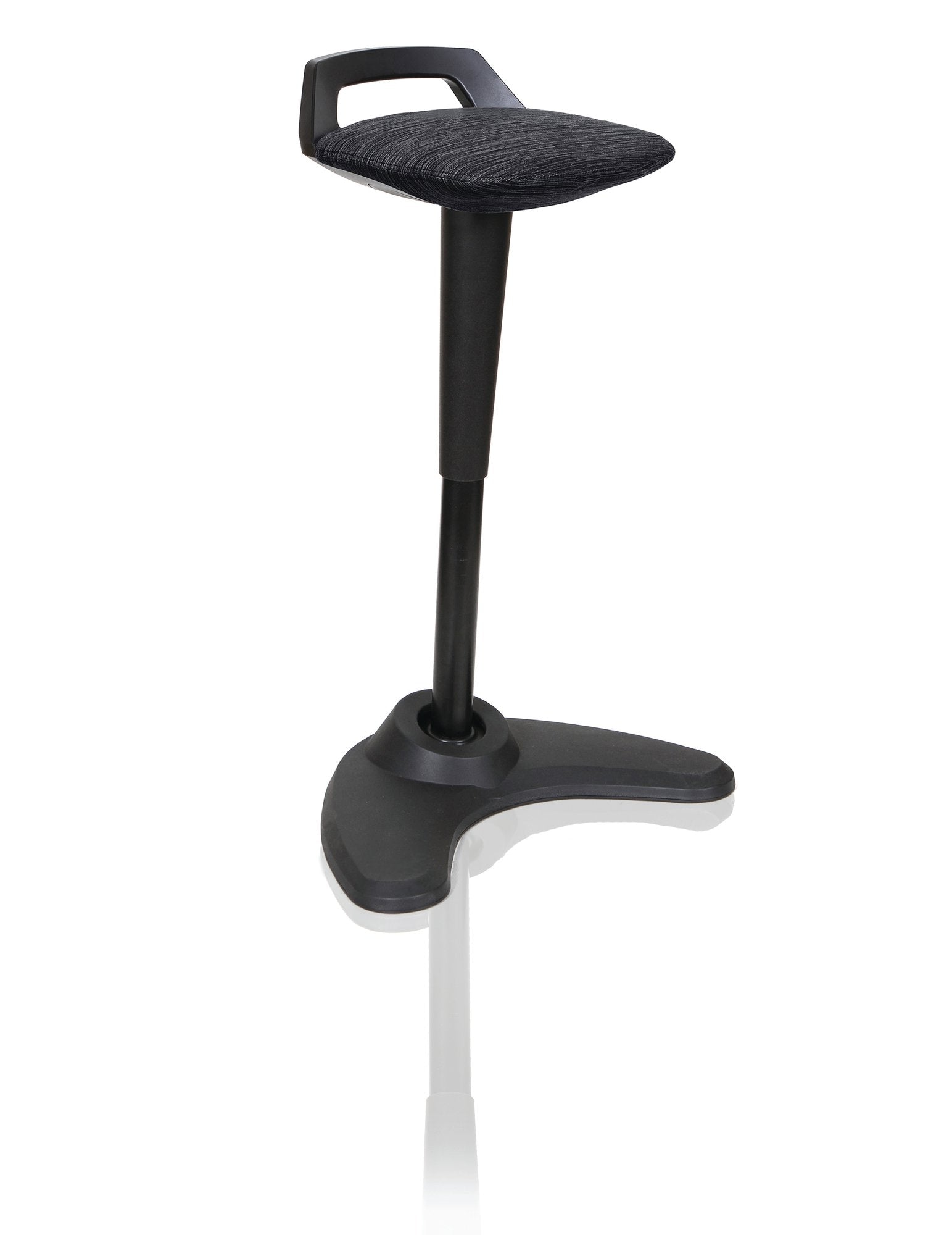 Dynamic Spry Stool Black Frame and Black Fabric Seat - OP000220 DD
