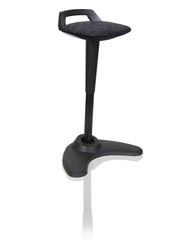 Dynamic Spry Stool Black Frame and Black Fabric Seat - OP000220 DD
