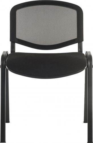 Conference Mesh Back Stackable Chair Black