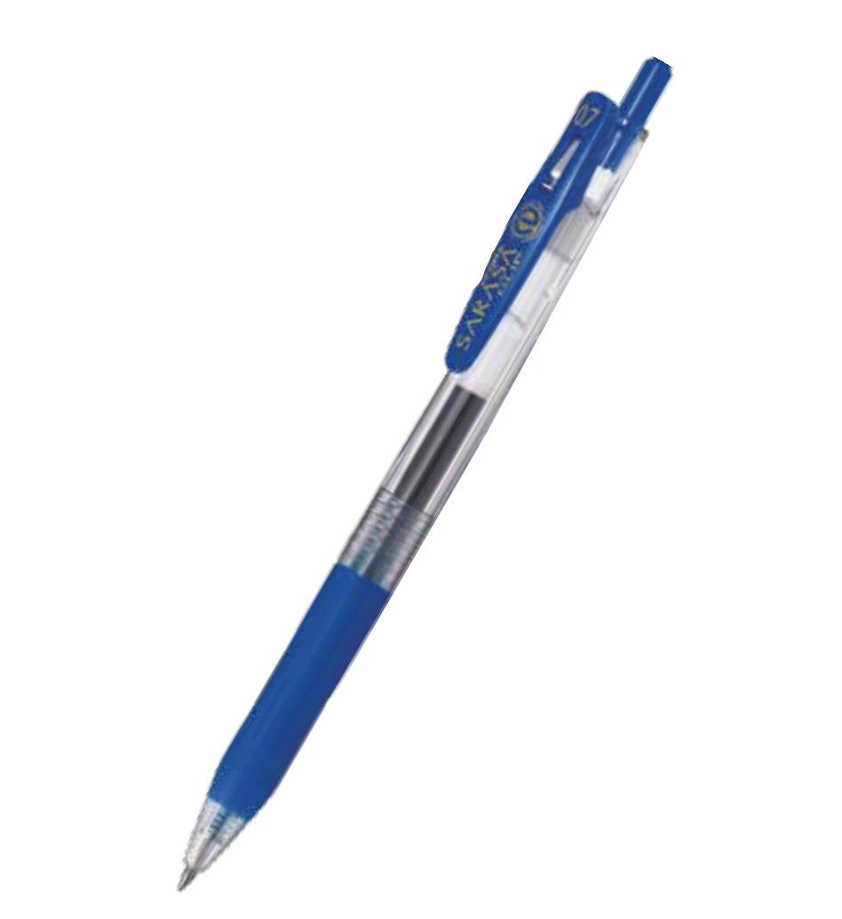 Zebra Sarasa Clip Eco 76% Recycled Gel Pen Medium Point Blue (Pack 12) - 14322