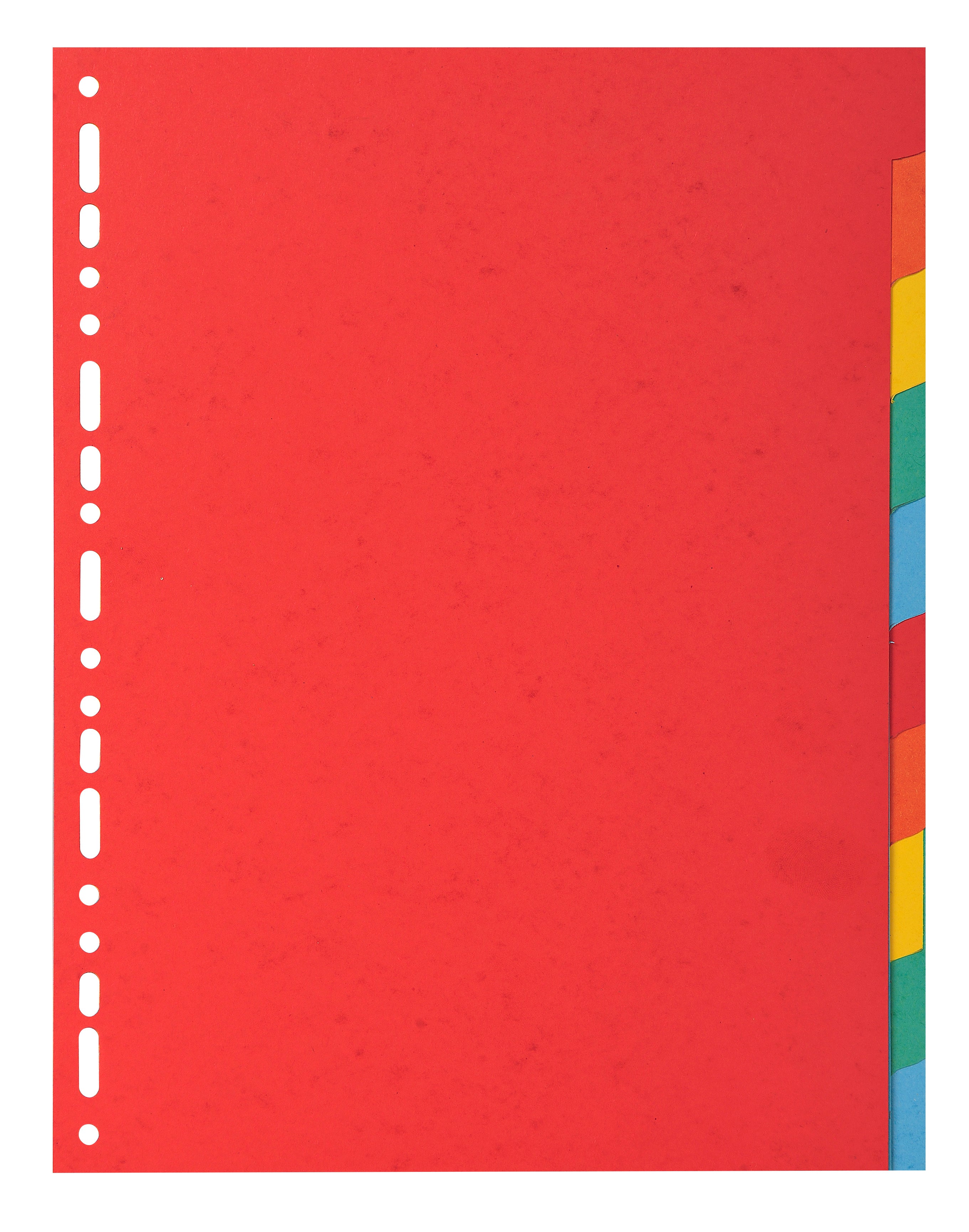 Exacompta Forever Recycled Divider 10 Part A4 220gsm Card Vivid Assorted Colours - 2010E