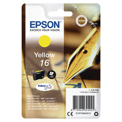 Epson 16 Pen and Crossword Yellow Standard Capacity Ink Cartridge 3ml - C13T16244012