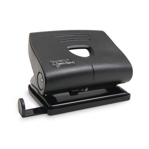 Rapesco 820-P Germ Savvy 2 Hole Punch Metal 22 Sheet Black - PF8700B1