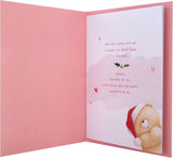 Boxed Christmas Card for Someone Special – Forever Friends Wreath and Heart Festive Design