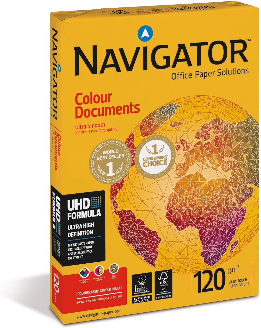 Navigator Colour Documents A3 Paper 120gsm 500 Sheets – 1 Ream Premium Colour Printing Paper