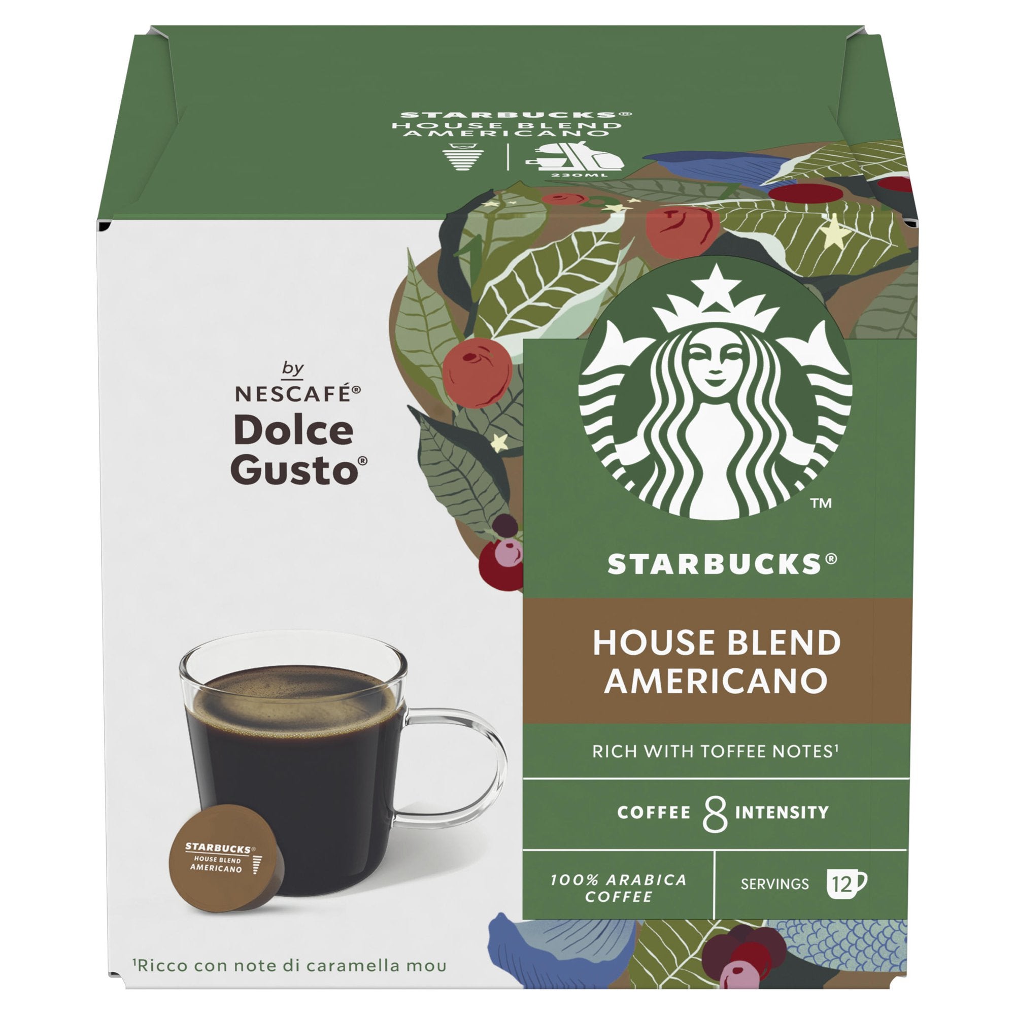 STARBUCKS by Nescafe Dolce Gusto Americano House Blend Coffee 12 Capsules (Pack 3) - 12397697