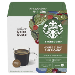 STARBUCKS by Nescafe Dolce Gusto Americano House Blend Coffee 12 Capsules (Pack 3) - 12397697