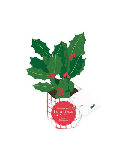 Hallmark For Someone Berry Special Holly Paper Plant Pop Up Card