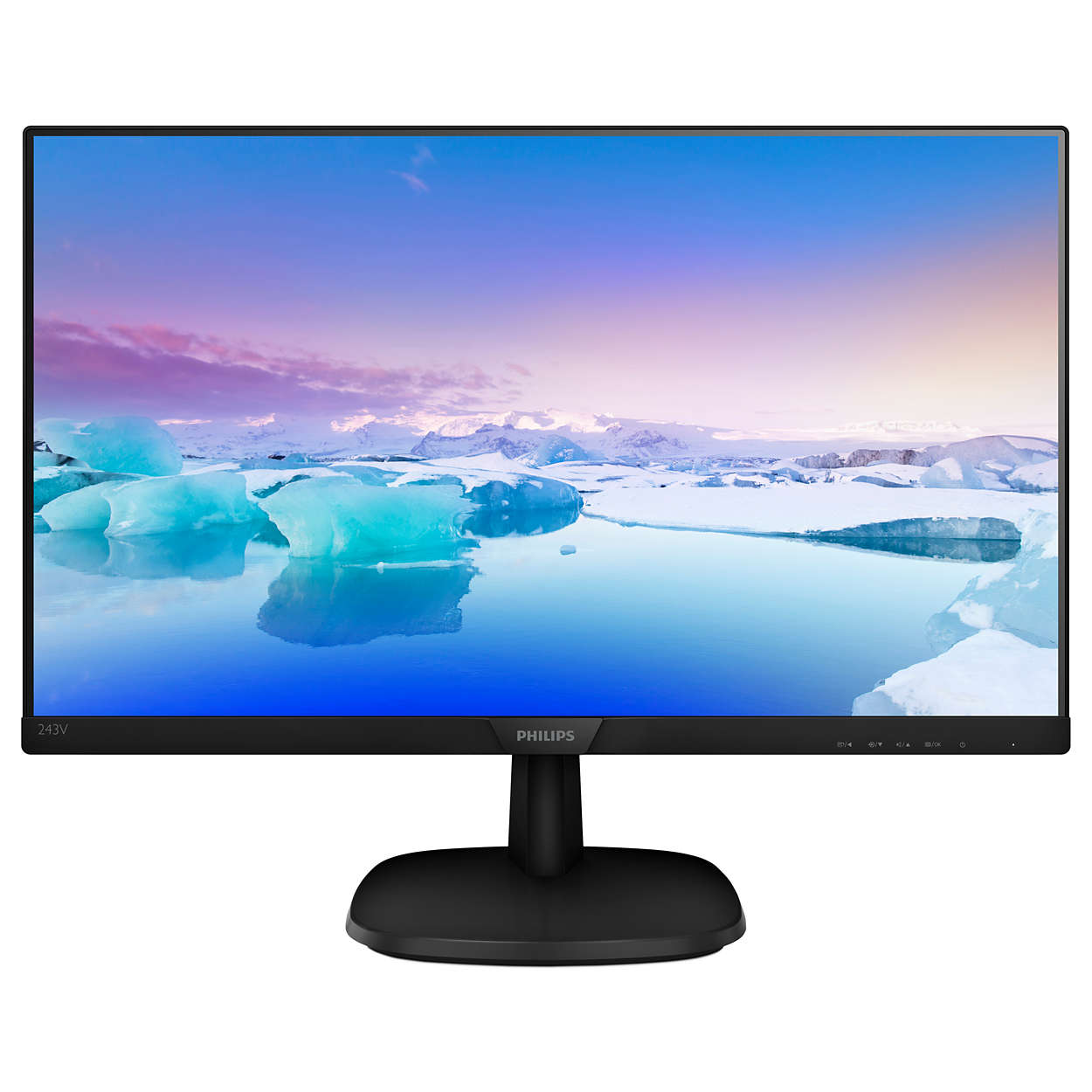 Philips V Line 243V7QDAB 23.8 Inch 1920 x 1080 Pixels Full HD IPS Panel HDMI DVI VGA Monitor