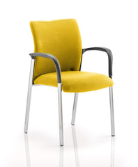 Academy Fully Bespoke Fabric Chair with Arms Senna Yellow KCUP0037 DD
