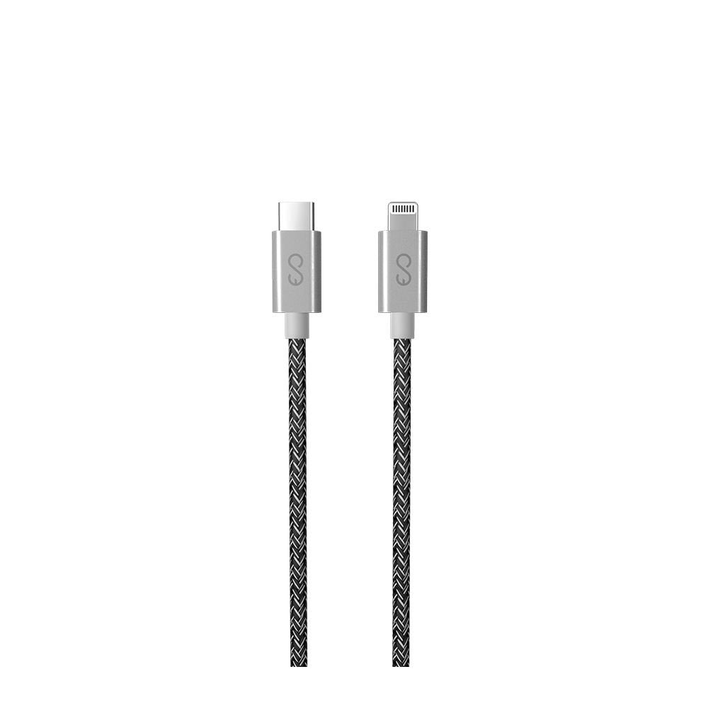 Epico 1.2m Braided USB-C to Lightning Cable Grey