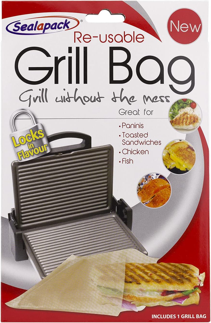 Plastic Seal a Pack Flavour Lock Grill Bags for cooking, from 151 Products, shown with sealed grill bags ready for use.