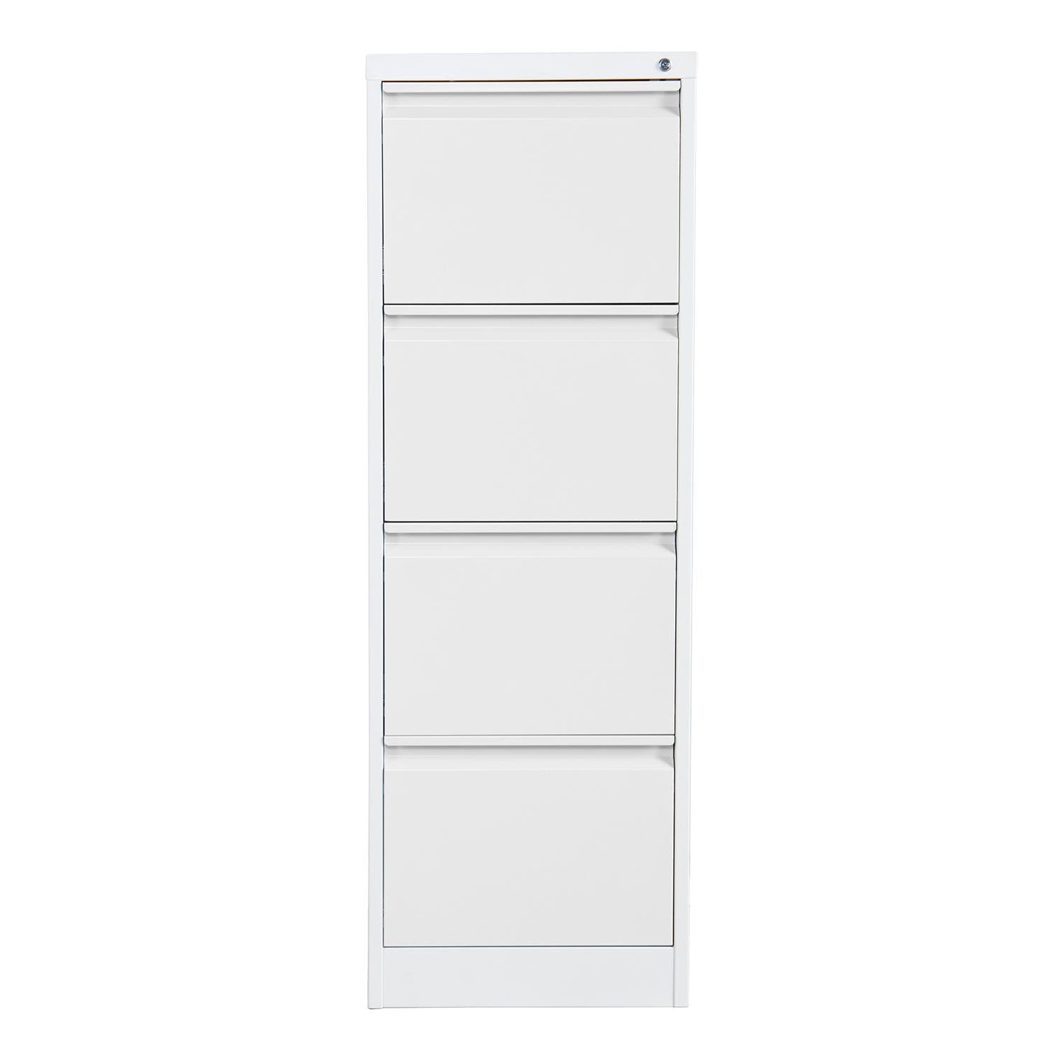 Phoenix FC Series 4 Drawer Filing Cabinet Grey with Key Lock - FC1004GGK DD