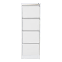Phoenix FC Series 4 Drawer Filing Cabinet Grey with Key Lock - FC1004GGK DD
