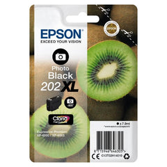 Epson 202XL Kiwi Photo Black High Yield Ink Cartridge 8ml - C13T02H14010