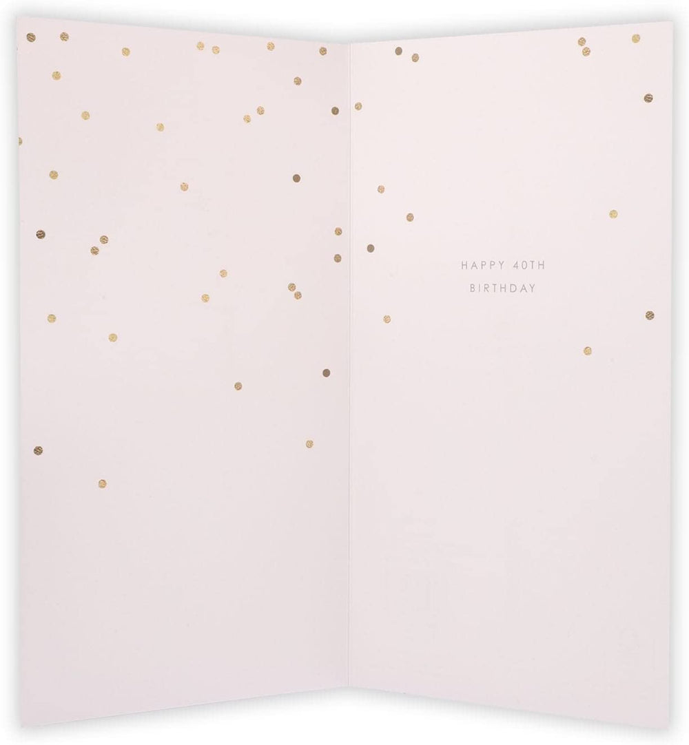 40th Starburst Attachment Birthday Card Age 40
