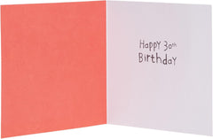 UK Greetings 30th Birthday Card for Him/Her/Friend - Blue Design