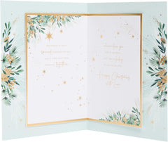 Christmas Card for Wife – Elegant Festive Gold Design