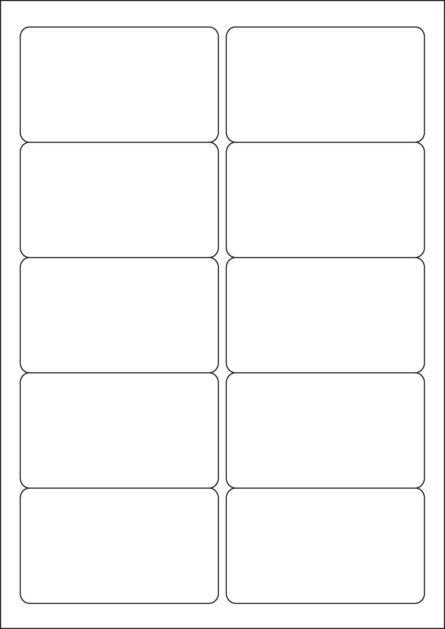 ValueX Multipurpose Label 99.1x57mm Label 10 Per A4 Sheet White (Pack 1000 Labels) - 15257SM