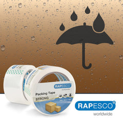 Rapesco Strong Packing Tape 50mm x 60m – Clear (Pack 2)