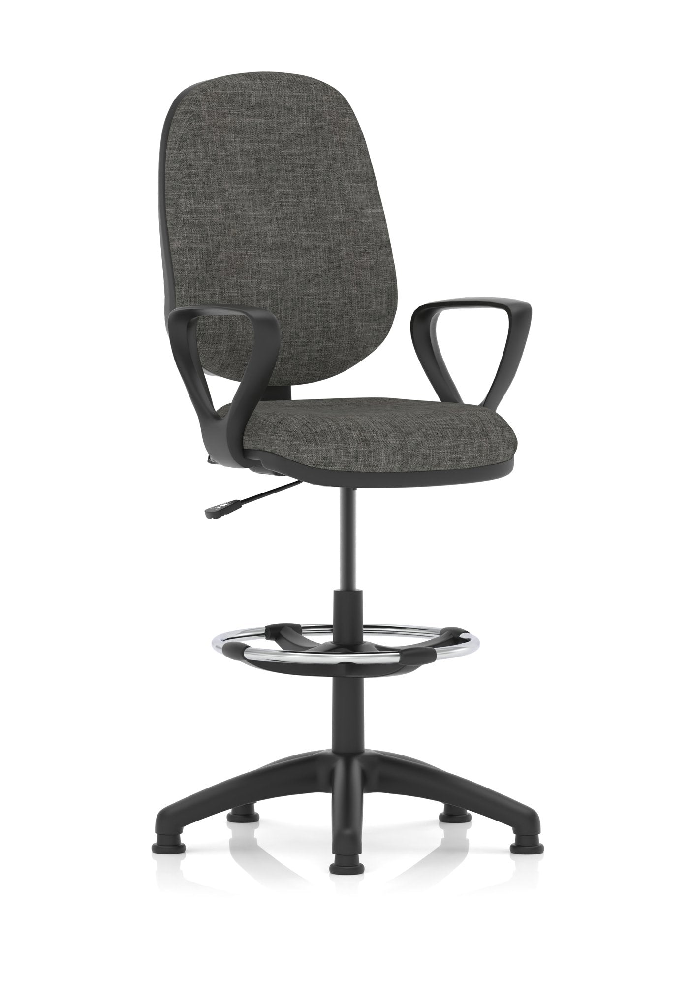 Eclipse Plus I Charcoal Chair With Loop Arms With Hi Rise Kit KC0244 DD